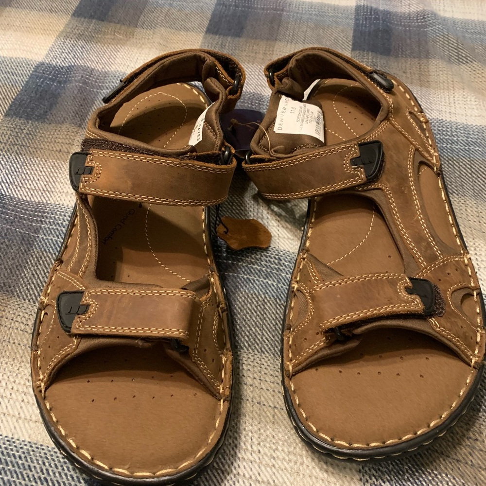 Denver Hayes Leather Brown Sandals size 11